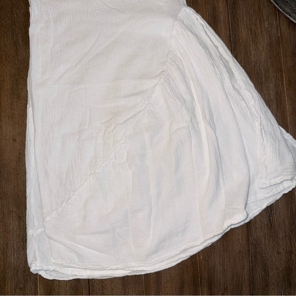 Oh My Gauze! Breeze Pant Women’s White Exaggerated Wide Leg Cotton Pull On - Picture 4 of 11
